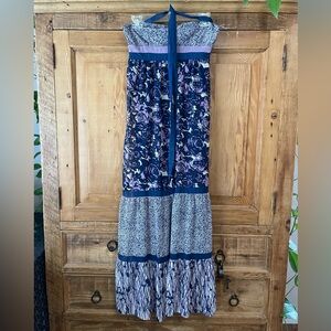 Charlotte Russe Blue Tiered Strapless Sundress